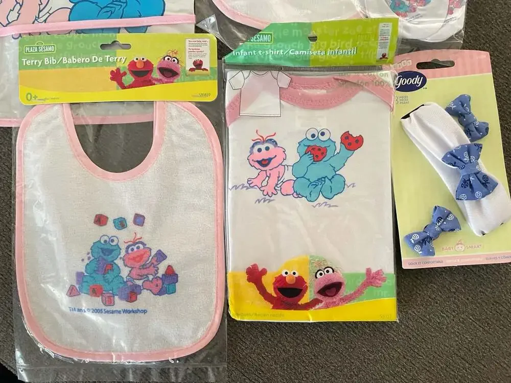 Plaza Sesamo Sesame Street Baby Infant Layette Set 7 Piece Collection New